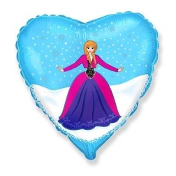 Balón fóliový Frozen Anna, 45cm