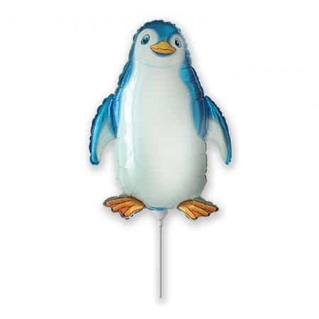 Balón fóliový tučniak modrý, 35cm