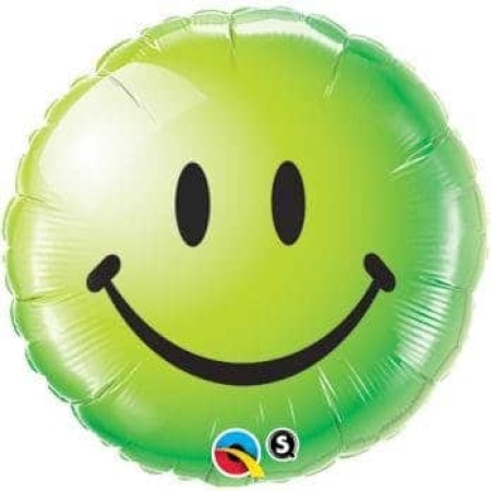 Balón fóliový Úsmev zelený, 45cm