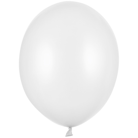Balón metalický biely, 30cm, 1ks