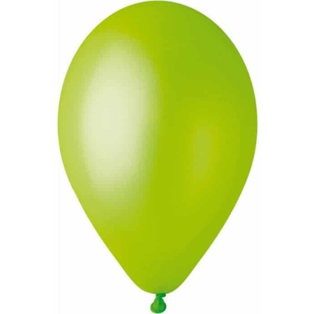Balón metalický bledozelený, 26cm, 1ks
