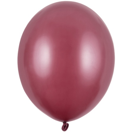 Balón metalický bordový, 30cm, 1ks