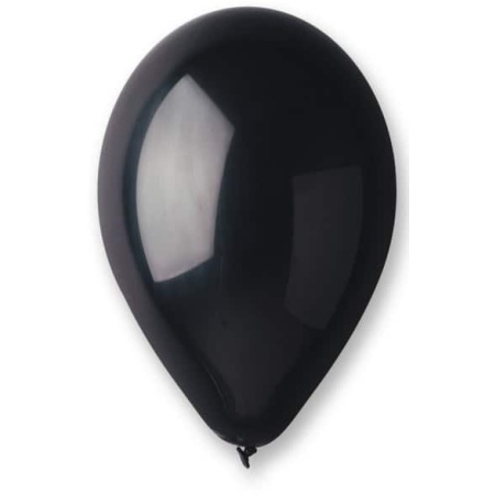 Balón metalický čierny, 26cm, 1ks