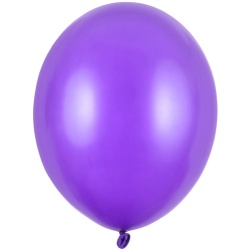 Balón metalický fialový, 30cm, 1ks