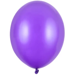Balón metalický fialový, 30cm, 1ks