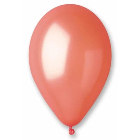Balón metalický oranžový, 26cm, 1ks