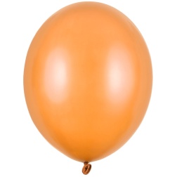 Balón metalický oranžový, 30cm, 1ks