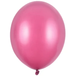 Balón metalický ružový, 23cm, 1ks