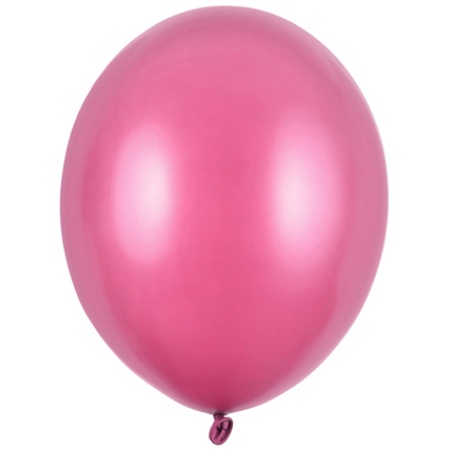 Balón metalický ružový, 23cm, 1ks