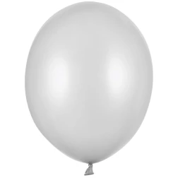 Balón metalický strieborný, 30cm, 1ks