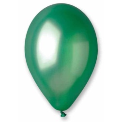 Balón metalický zelený, 26cm, 1ks