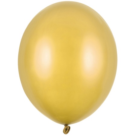 Balón metalický zlatý, 30cm, 1ks