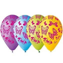 Balón motýle, 30cm, 5ks