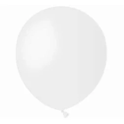 Balón pastelový biely, 13cm, 1ks