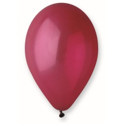 Balón pastelový bordový, 26cm, 1ks
