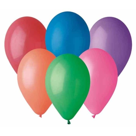 Balón pastelový mix farieb, 30cm, 100ks