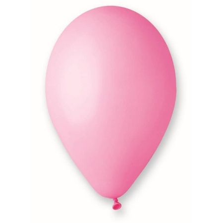 Balón pastelový ružový, 30cm, 1ks