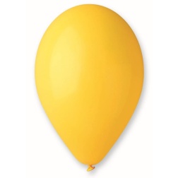 Balón pastelový tmavožltý, 26cm, 1ks