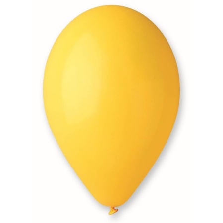 Balón pastelový tmavožltý, 26cm, 1ks