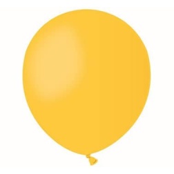 Balón pastelový žltý, 13cm, 1ks
