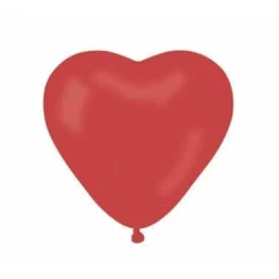 Balón srdce červené, 15cm, 1ks