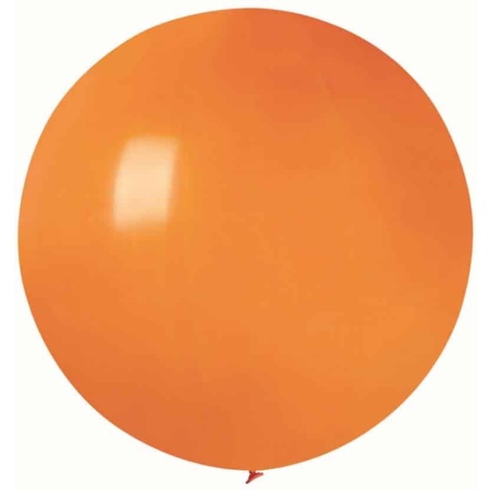 Balón veľký pastelový oranžový, 80cm