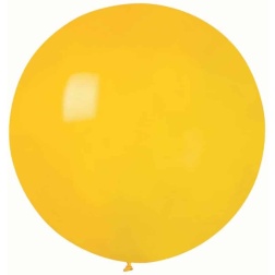 Balón veľký pastelový žltý, 85cm