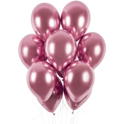 Balóny chrómové ružové, 33cm, 1ks