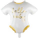 Fóliový balón Detské body s nápisom Hello Baby, 51x45cm