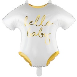 Fóliový balón Detské body s nápisom Hello Baby, 51x45cm