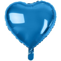 Fóliový balón modré srdce, 46cm