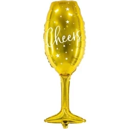 Fóliový balón zlatý pohár, 80cm