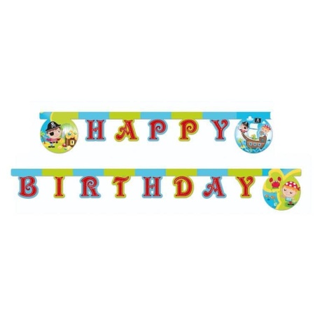 Girlanda nápis Happy Birthday Malý pirát