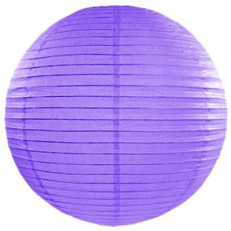 Lampión dekoračný fialový, guľa, 35cm