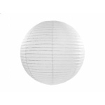 Lampión dekoračný guľa biely, 20cm