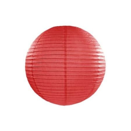 Lampión dekoračný guľa červený, 25cm
