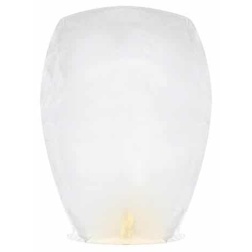 Lietajúci lampión biely, 37x53x95 cm