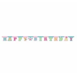 Nápis Happy Birthday s korunkou, 1ks