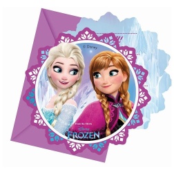 Narodeninové pozvánky FROZEN, 6ks