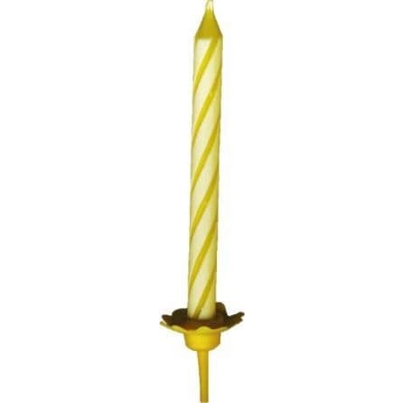 Narodeninové sviečky so stojančekom, 60mm, 24ks