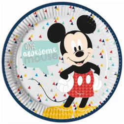 Papierové taniere Mickey Mouse, 23cm, 8ks