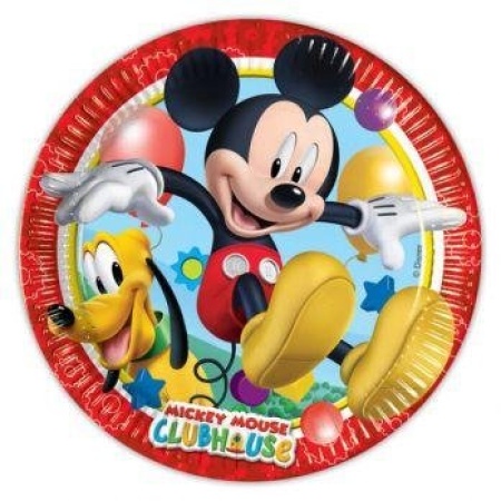 Papierové taniere Mickey Mouse Playful, 20cm, 8ks