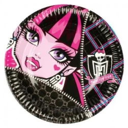 Papierové taniere MONSTER HIGH, 23cm, 8ks