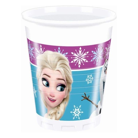 Plastové poháre Frozen – Ľadové kráľovstvo, 8ks