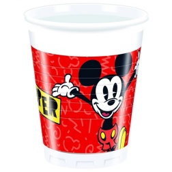 Plastové poháre Mickey Mouse, 8ks