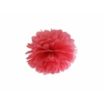 POM POM papierový tissue červený, 25cm