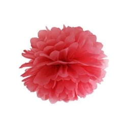 POM POM papierový tissue červený, 35cm