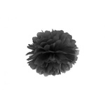 POM POM papierový tissue čierny, 25cm