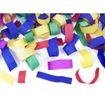 Vystreľovacie konfety farebné papierové pásiky, 20cm