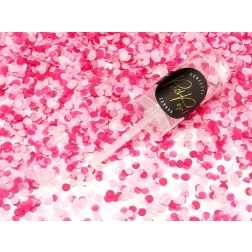 Vystreľovacie konfety PUSH POP, ružové mix